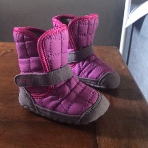 Keen Rover booties -baby girl 12 mos pink and gray